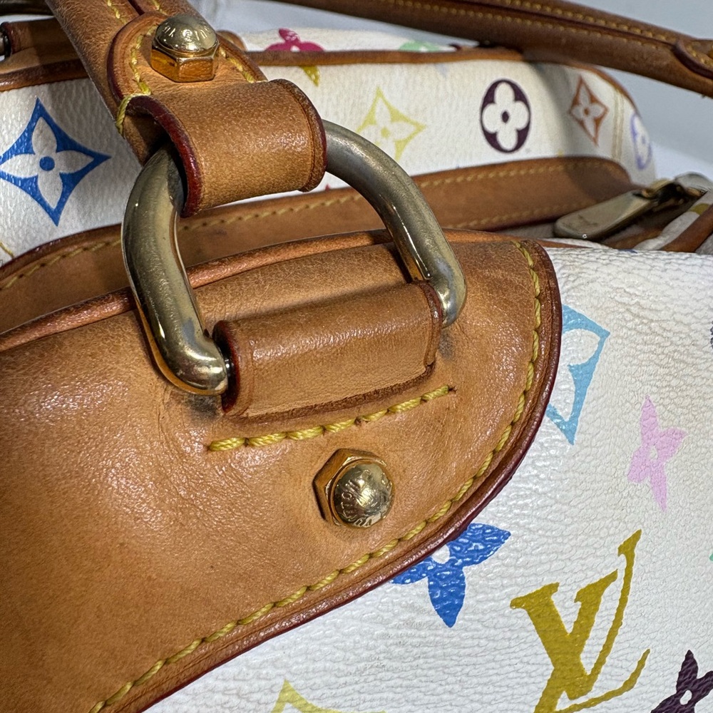 Authentic LOUIS VUITTON Claudia multicolor handbag with certificate - Picture 15 of 15